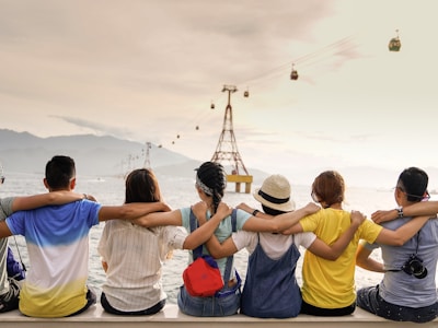 Happy couple at home